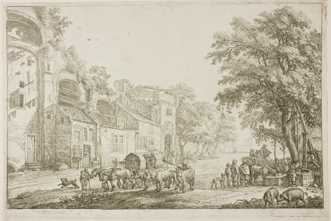 Market Town alkotó: Simon de Vlieger