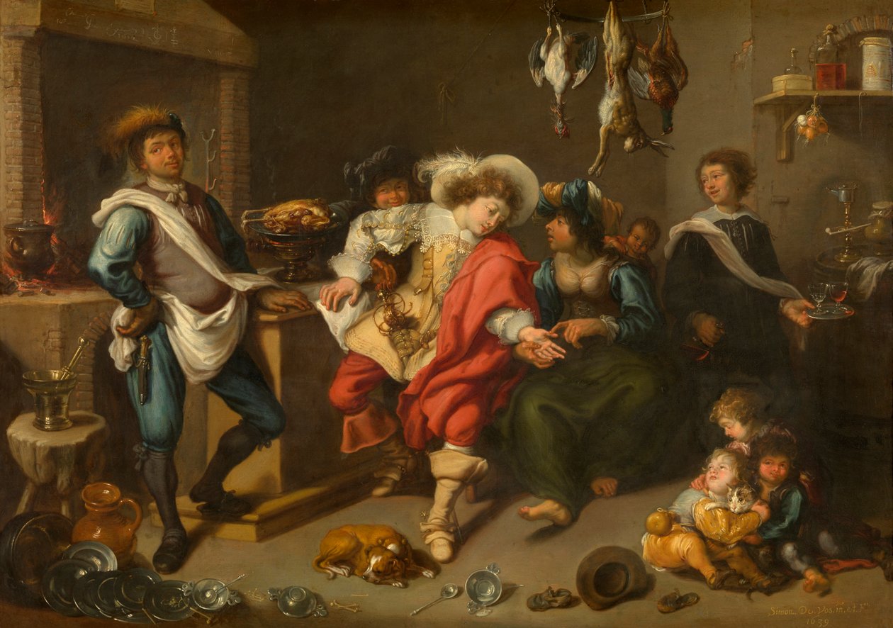 cigány (olaj, réz) alkotó: Simon de Vos