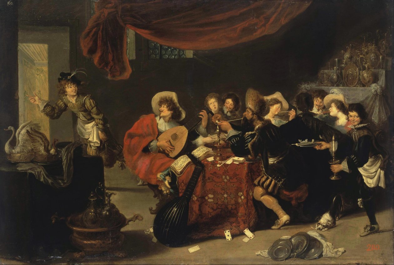 Vidám Társaság alkotó: Simon de Vos