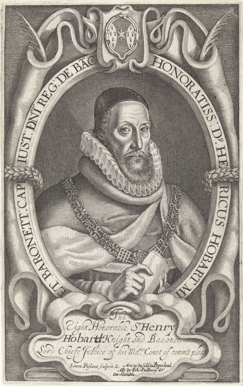 Henry Hobart portréja alkotó: Simon van de Passe