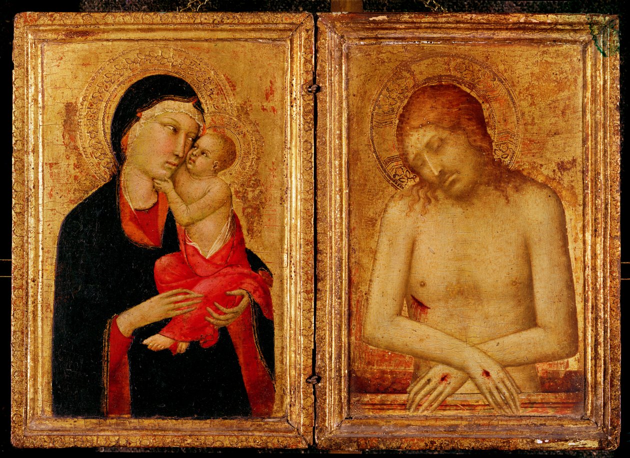Pieta és Szűz és Gyermek alkotó: Simone Martini