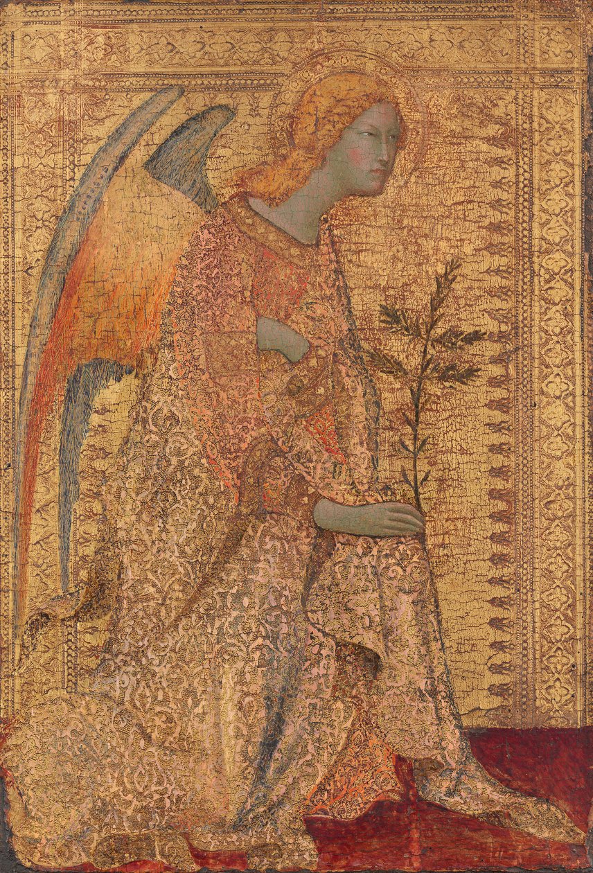 Az Angyali üdvözlet angyala, 1333 körül (tempera a panelen) alkotó: Simone Martini