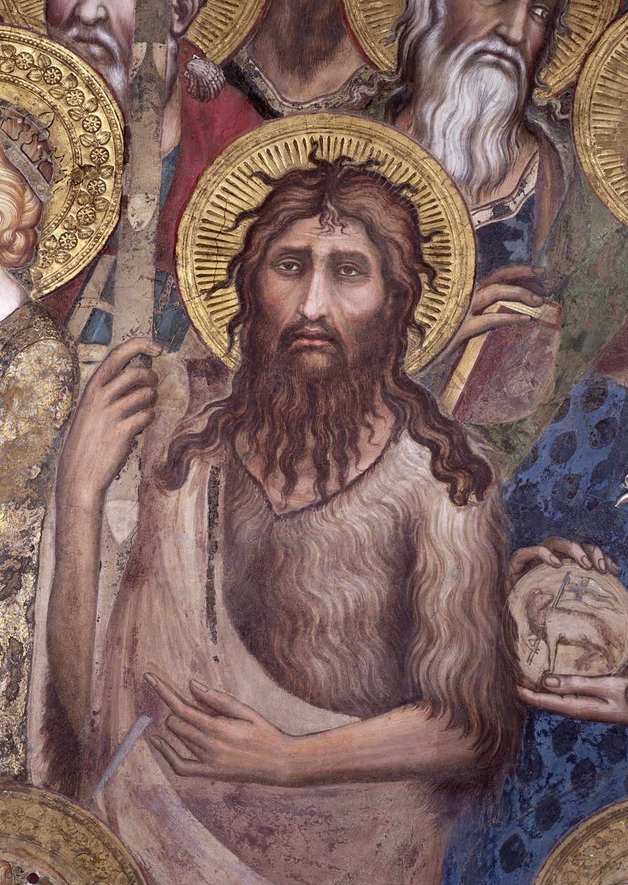 Maesta: Keresztelő Szent János, 1315 freskórészlet az 51591-ből alkotó: Simone Martini