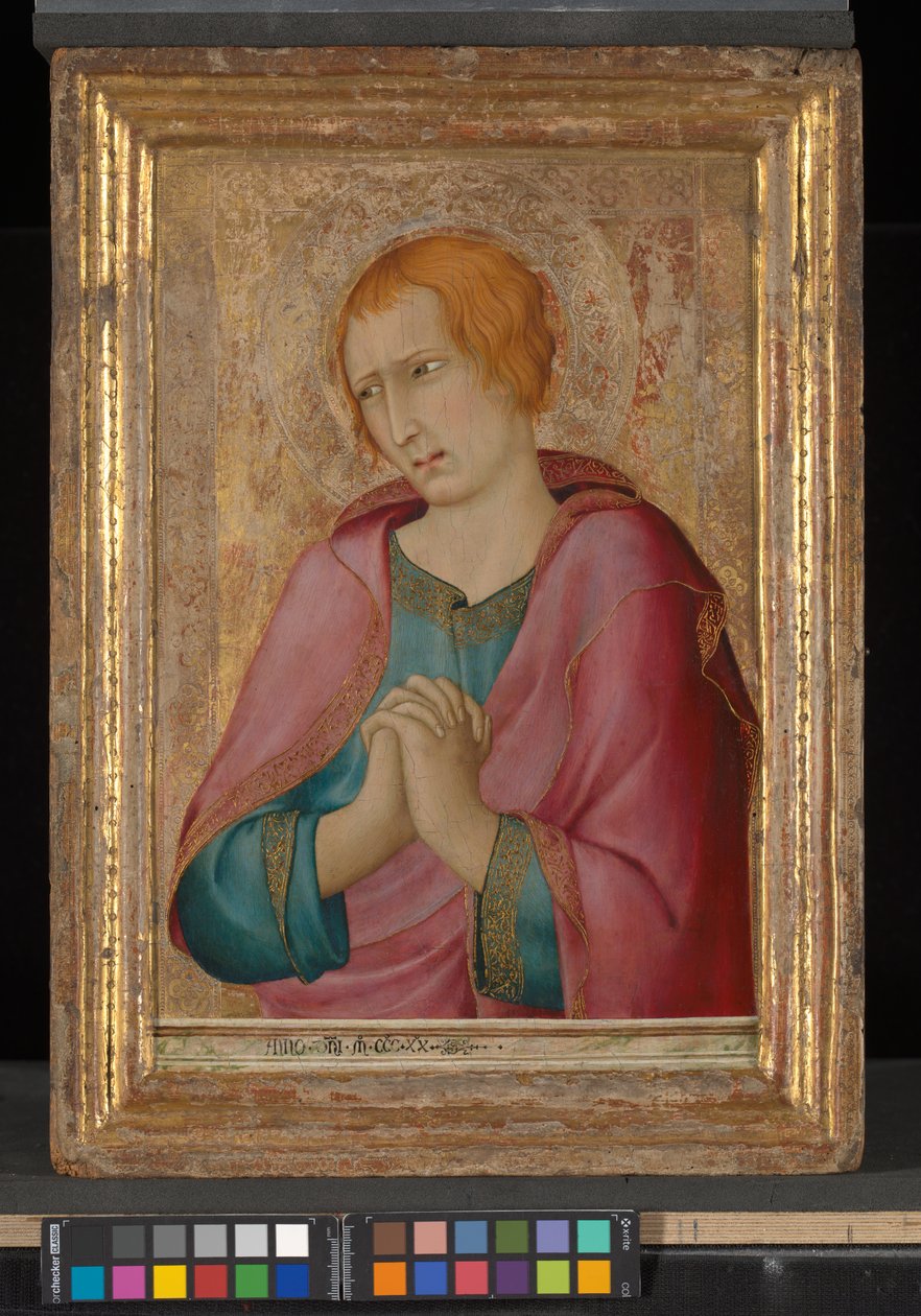 Szent János evangélista, 1320 (tempera a panelen) alkotó: Simone Martini