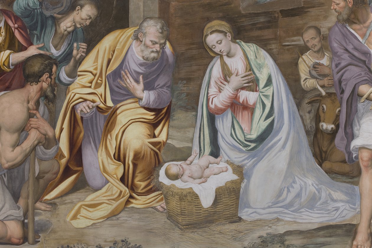 Pásztorok imádása, 1578-82 alkotó: Simone Veneziano Peterzano