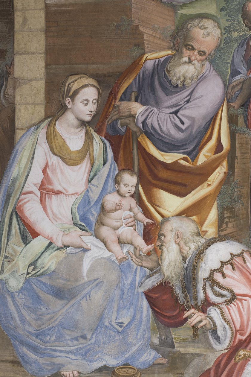 A bölcsek imádása, Presbitérium, 1578-82 alkotó: Simone Veneziano Peterzano