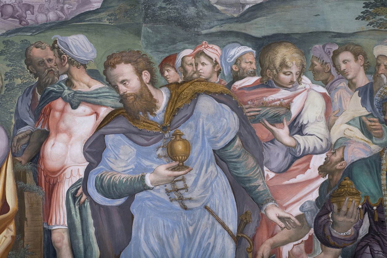 A bölcsek imádása, Presbitérium, 1578-82 alkotó: Simone Veneziano Peterzano