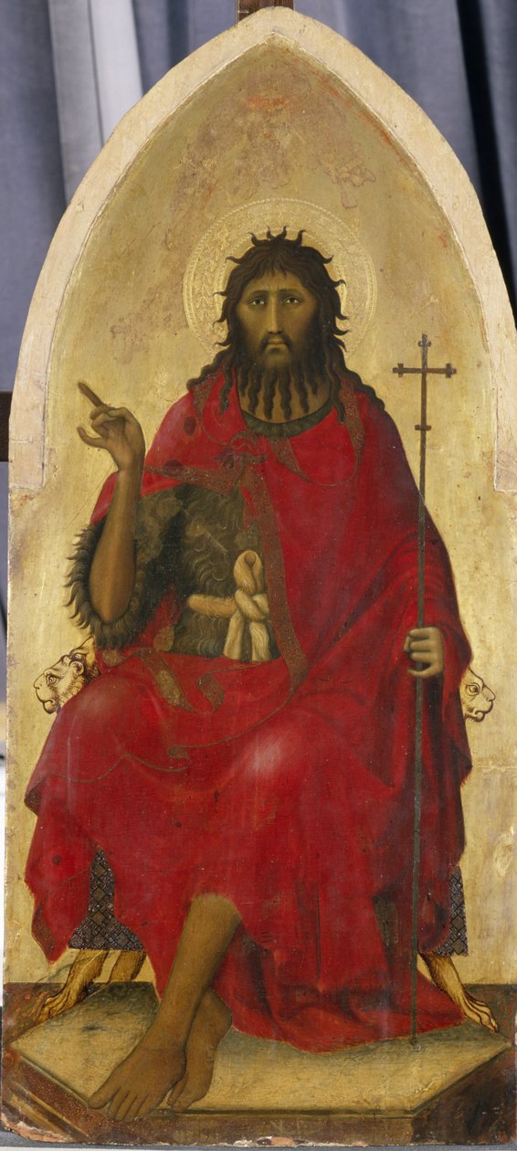 Keresztelő János, 1335 körül (tempera nyárfán) alkotó: Simone di Martino Simone di Martino