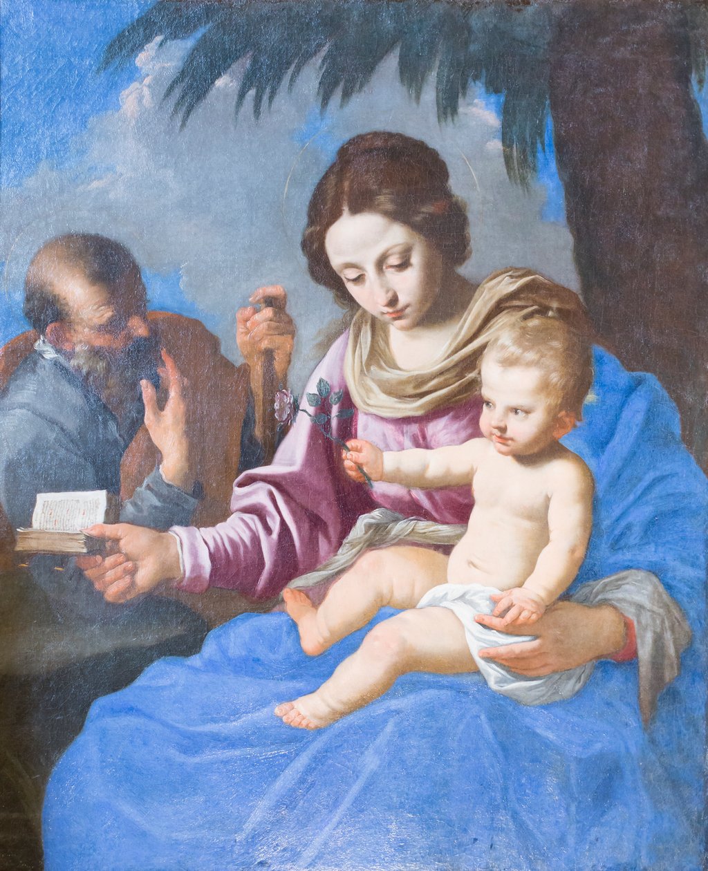 Szent Család (olaj, vászon) alkotó: Simone Cantarini