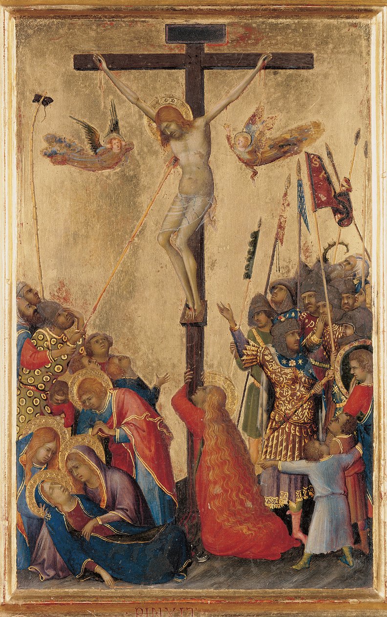 Kálvária, az Orsini poliptichonról (tempera a panelen) (lásd még: 471172-4) alkotó: Simone Martini