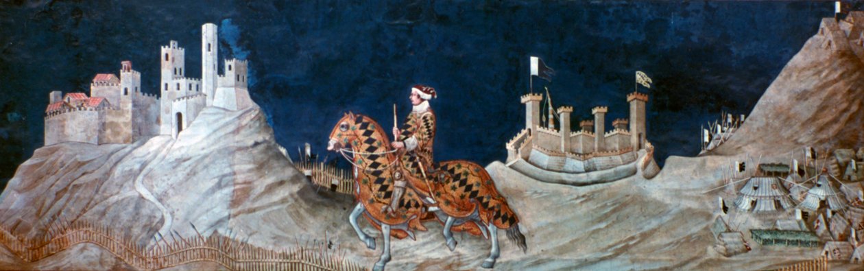 Megemlékezés ..Montemassi ostrománál..., 1328 alkotó: Simone Martini