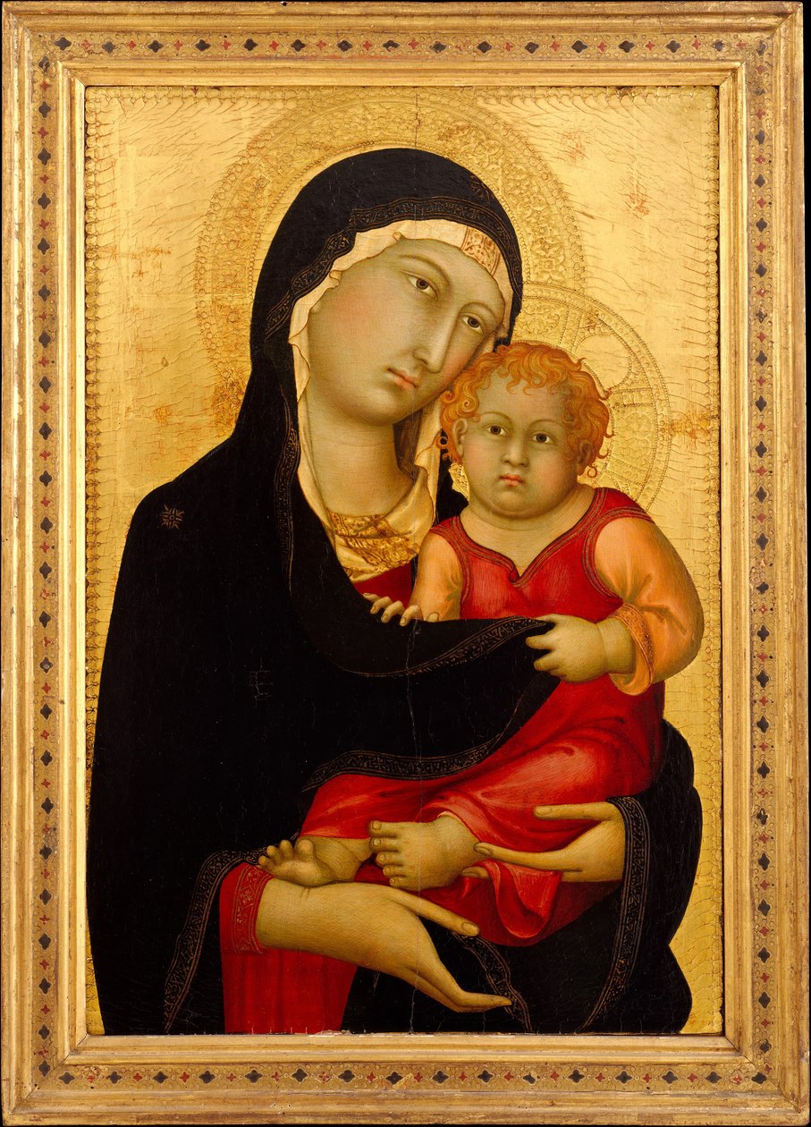 Madonna és gyermeke, kb. 1326. alkotó: Simone Martini