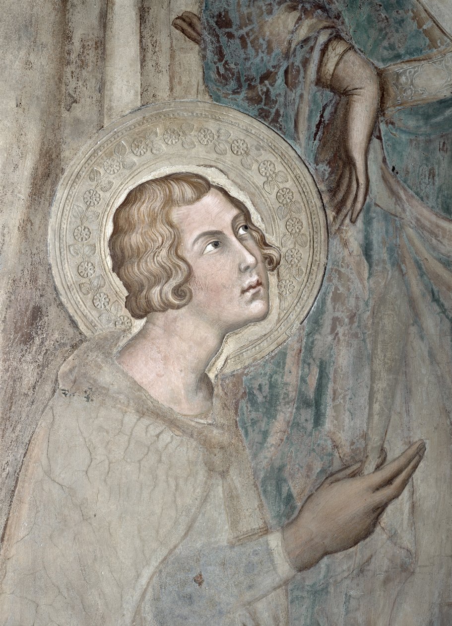 Maesta: St. Ansanus, 1315 (51591 részlet) alkotó: Simone Martini