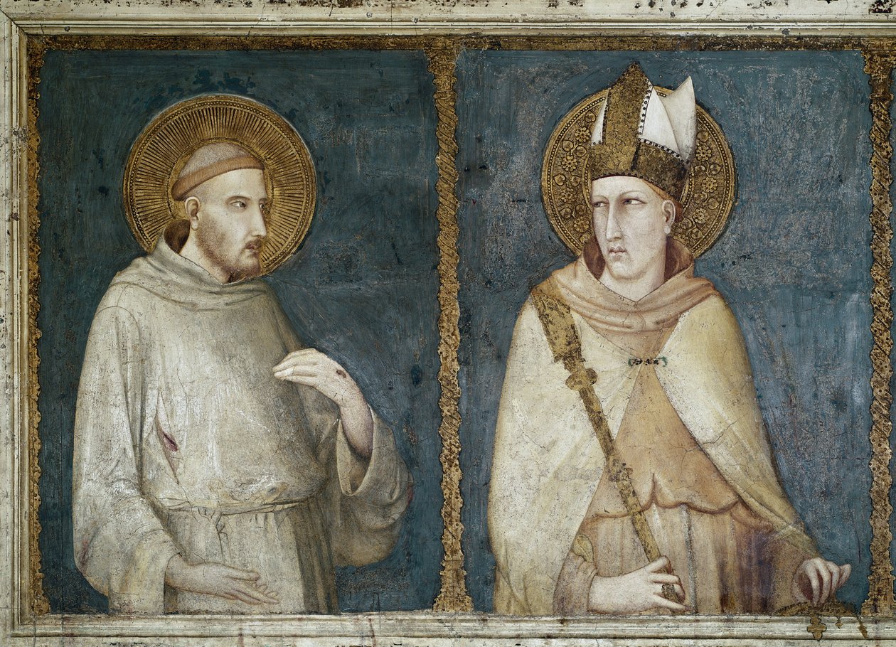 Assisi Szent Ferenc és Toulouse-i Szent Lajos (Anjou Lajos alkotó: Simone Martini