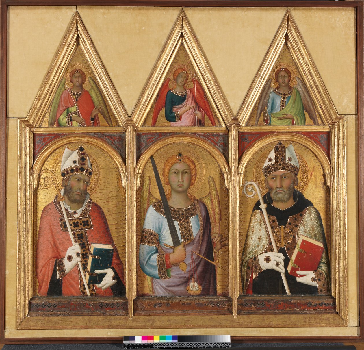 St. Geminianus, 1319 körül tempera arany táblával az 58835-ös táblarészleten alkotó: Simone Martini