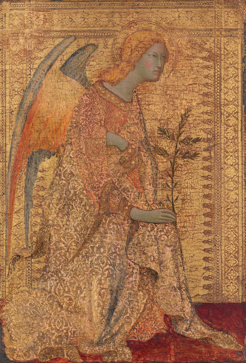 Az Angyali üdvözlet angyala c. 1330. alkotó: Simone Martini
