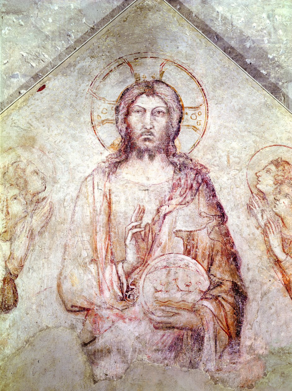 A Megváltó áldását ábrázoló timpanon, 1341 (részlet) (lásd még: 195591) alkotó: Simone Martini