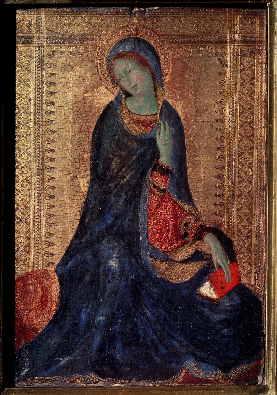 Szűz Angyali üdvözlet, c1340-c1344 alkotó: Simone Martini