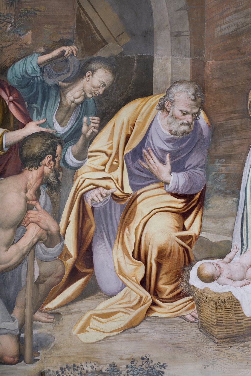 A Pásztorok imádása, 1578-82 (3497111 részlet) alkotó: Simone Veneziano Peterzano