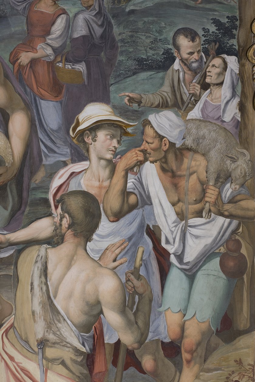A Pásztorok imádása, 1578-82 (3497111 részlet) alkotó: Simone Veneziano Peterzano