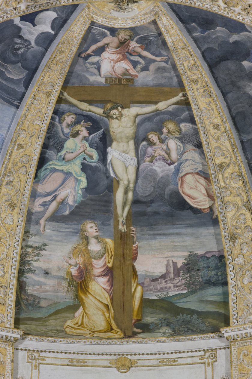 Keresztre feszítés, 1578-82 alkotó: Simone Veneziano Peterzano
