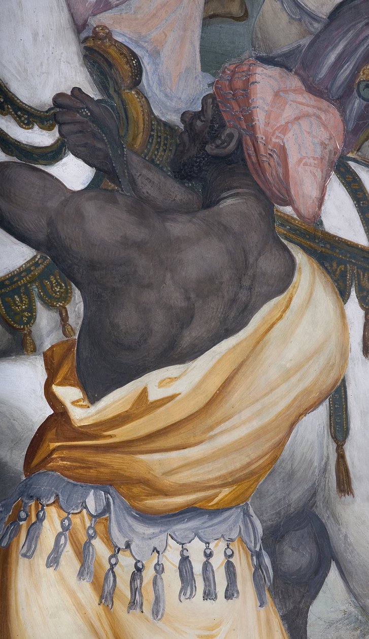 A mágusok imádása, Presbitery, 1578-82 (3497103 részlet) alkotó: Simone Veneziano Peterzano