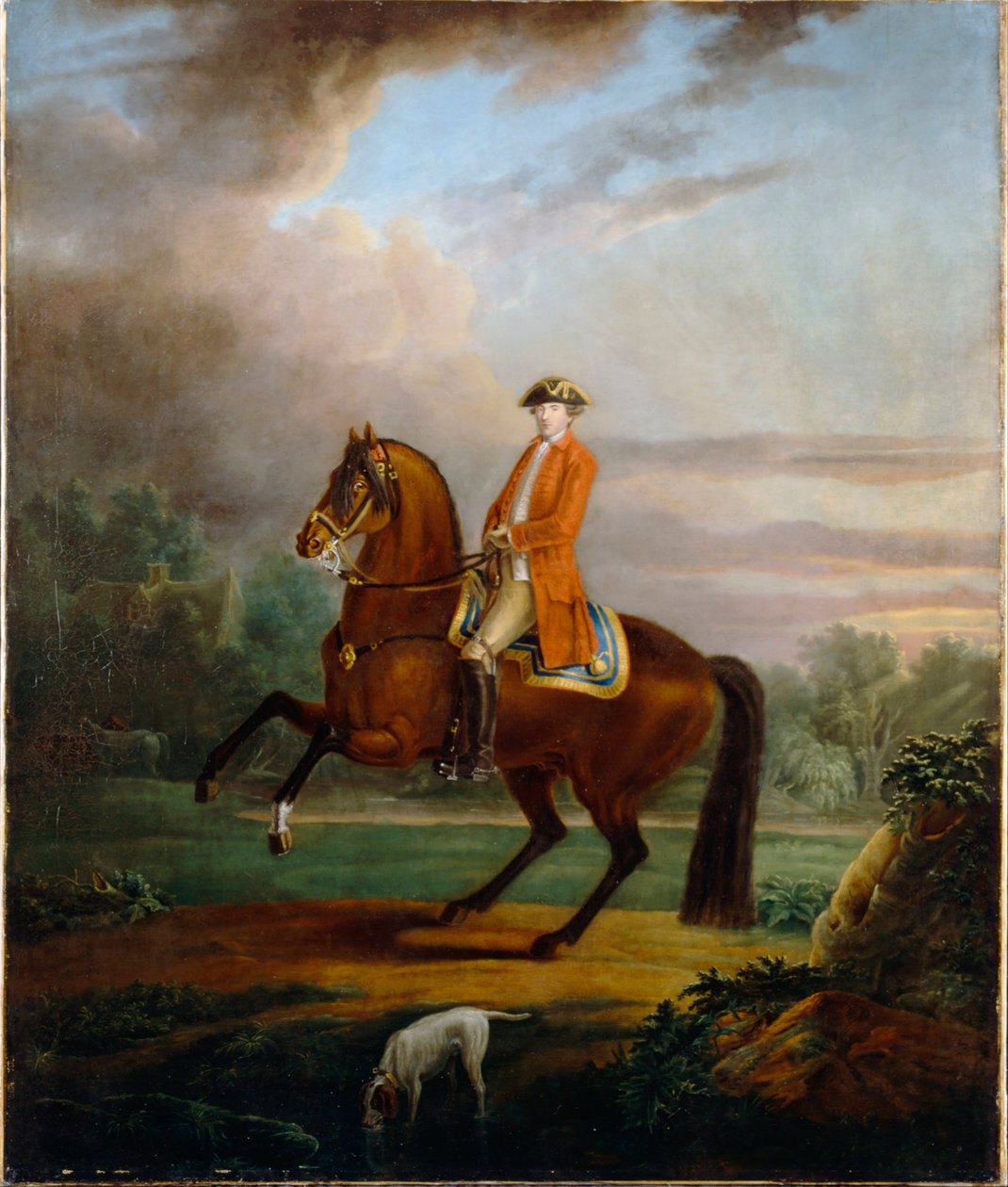 Egy férfi, akit Noel Desenfansnak hívnak a lóháton alkotó: Sir Peter Francis Bourgeois
