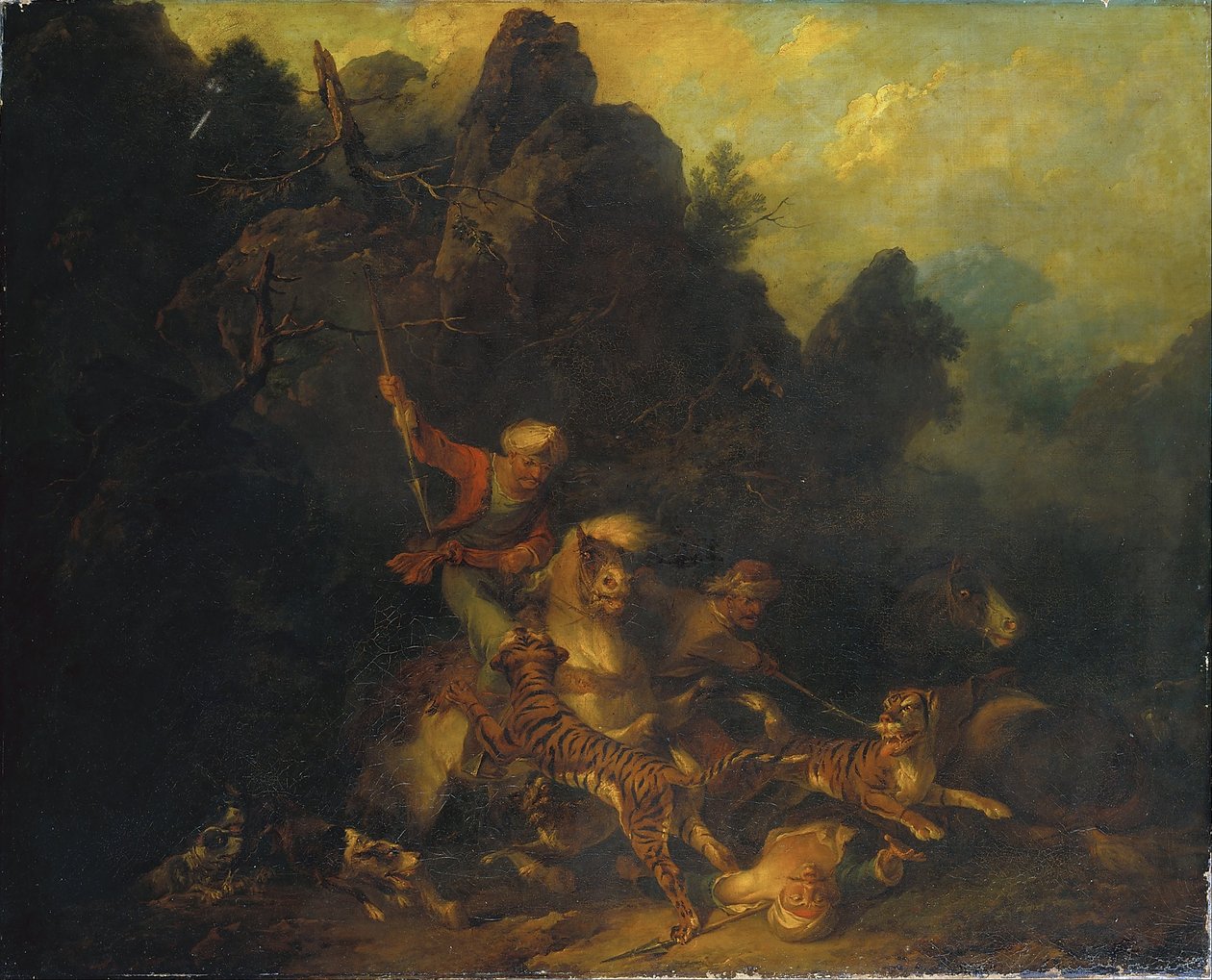 Tigrisvadászat alkotó: Sir Peter Francis Bourgeois