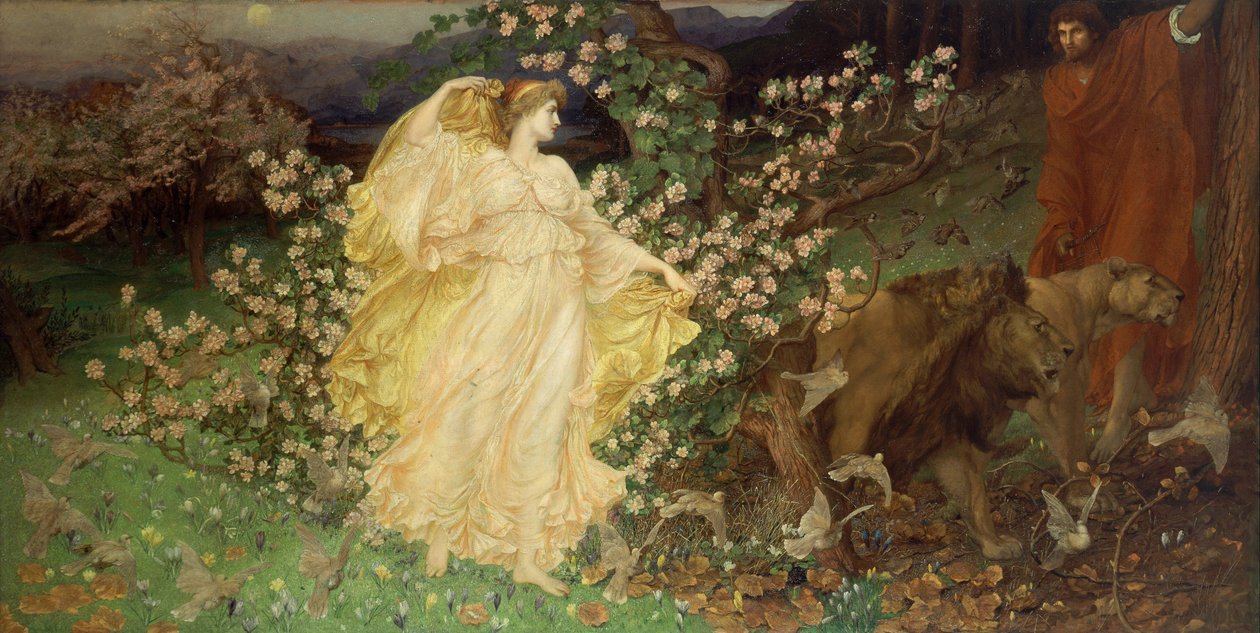 Vénusz és Anchises alkotó: William Blake Richmond