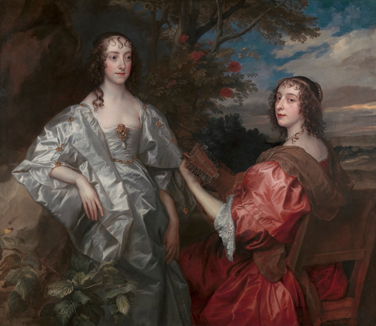 Katherine, Chesterfield grófnője és Lucy, Huntingdon grófnője alkotó: Sir Anthony Van Dyck, and studio