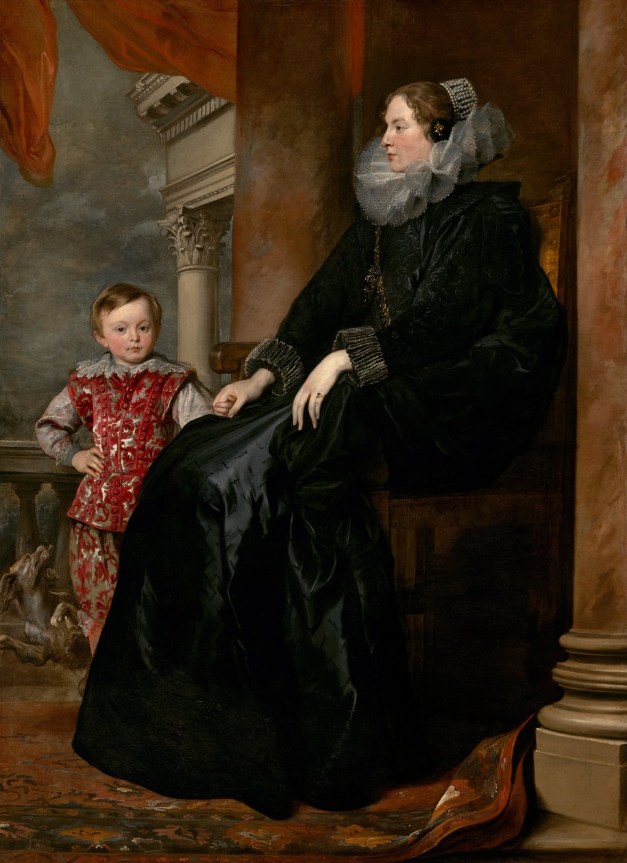 Egy genovai nemesasszony és fia alkotó: Sir Anthony van Dyck
