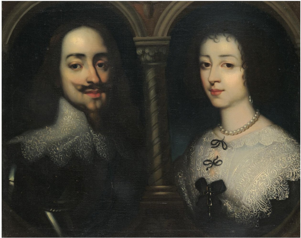 I. Károly király és Henrietta Mária királyné kettős portréja alkotó: Sir Anthony van, Dyck