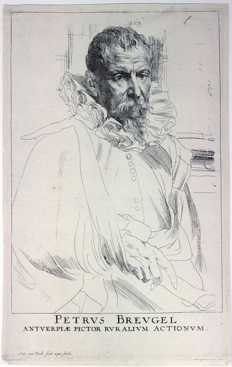 Az ifjabb Jan Brueghel művész portréja 1601-1678, 17. század első harmada. alkotó: Sir Anthony van Dyck