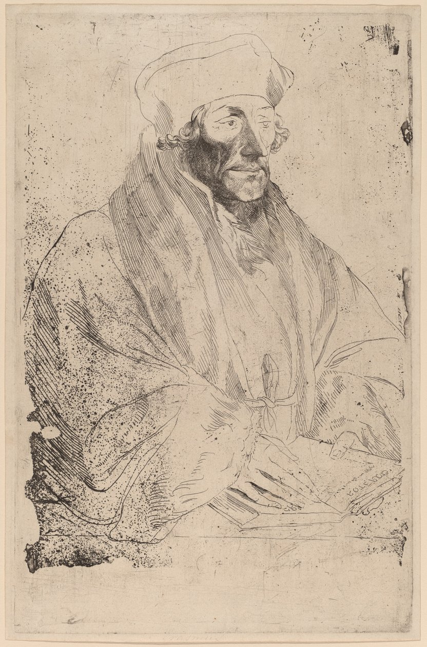 Rotterdami Erasmus alkotó: Sir Anthony van Dyck after Hans Holbein the Younger