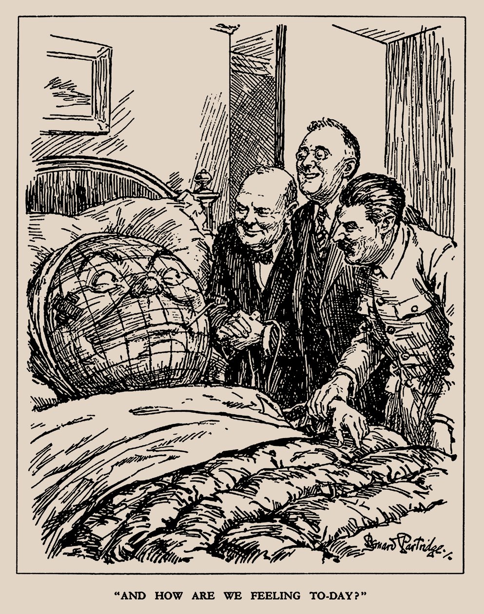 És hogyan érezzük magunkat ma, 1945-ben. alkotó: Sir Bernard Partridge