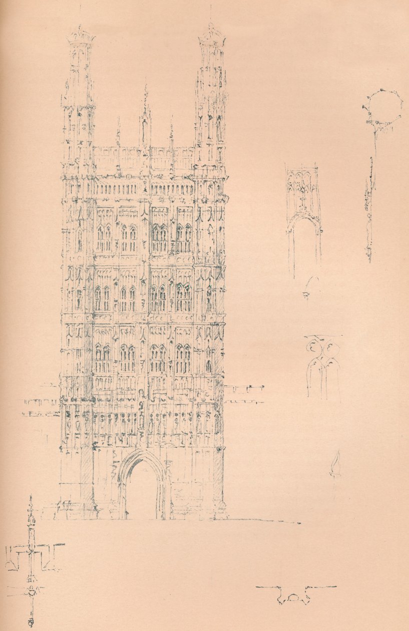 „Victoria Tower, Westminster”, 1837, 1904 alkotó: Sir Charles Barry