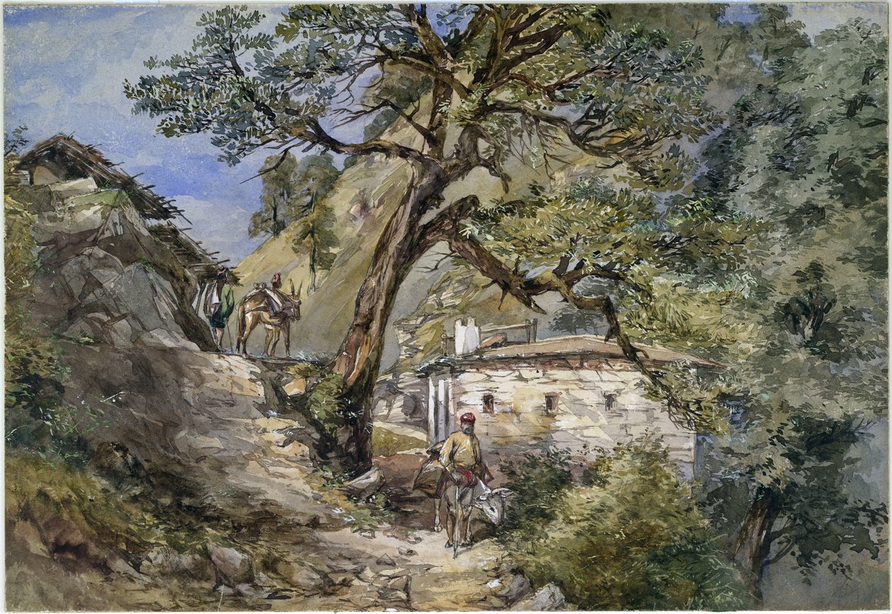 Landour, Mussoorie, 1869 alkotó: Sir Charles Walters DOyly