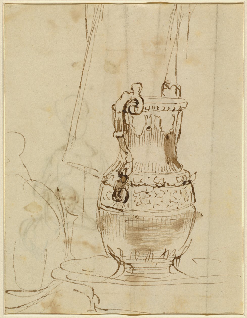 Egy díszes torony [recto] alkotó: Sir David Wilkie