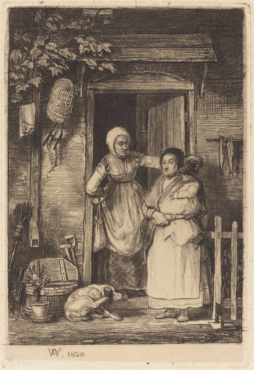 A házikó ajtó alkotó: Sir David Wilkie
