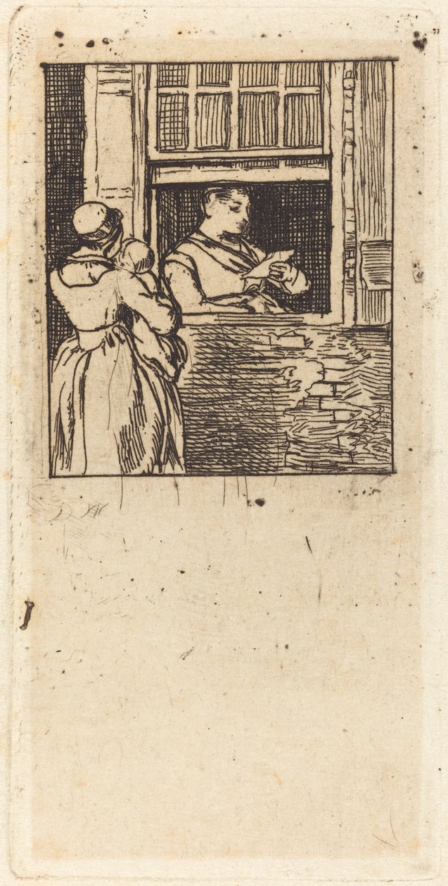 Nő az ablakban, levelet olvas alkotó: Sir David Wilkie
