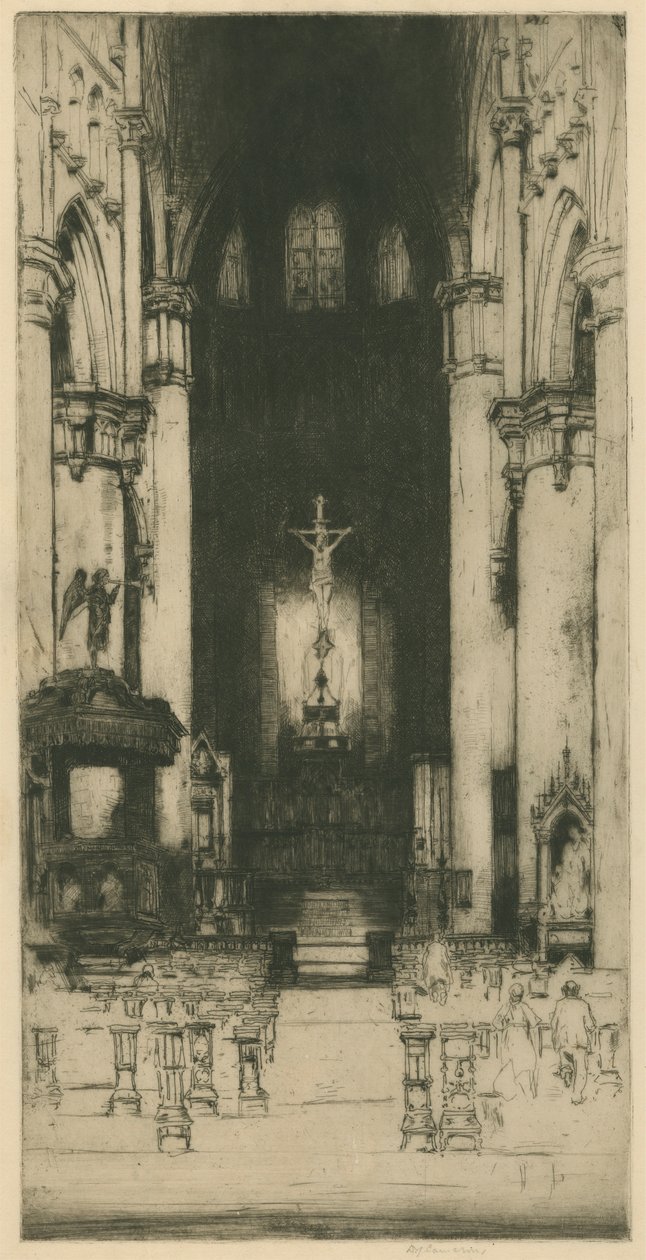 Notre Dame, Dinant [belga díszlet: 8.] alkotó: Sir David Young Cameron