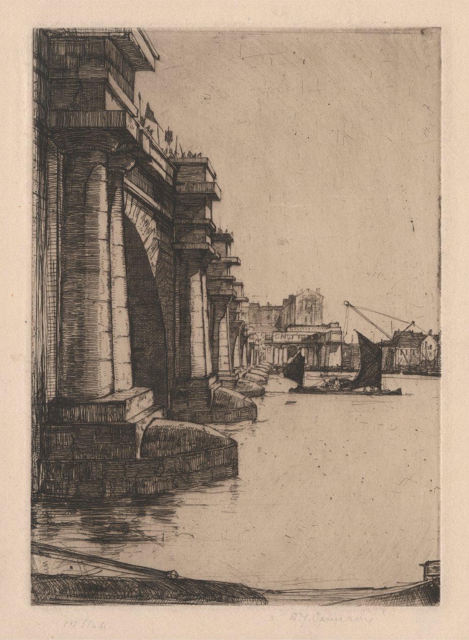 R. 296. Waterloo Bridge, 2. sz alkotó: Sir David Young Cameron