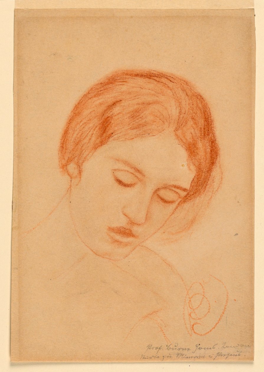 Egy nő feje alkotó: Sir Edward Burne Jones
