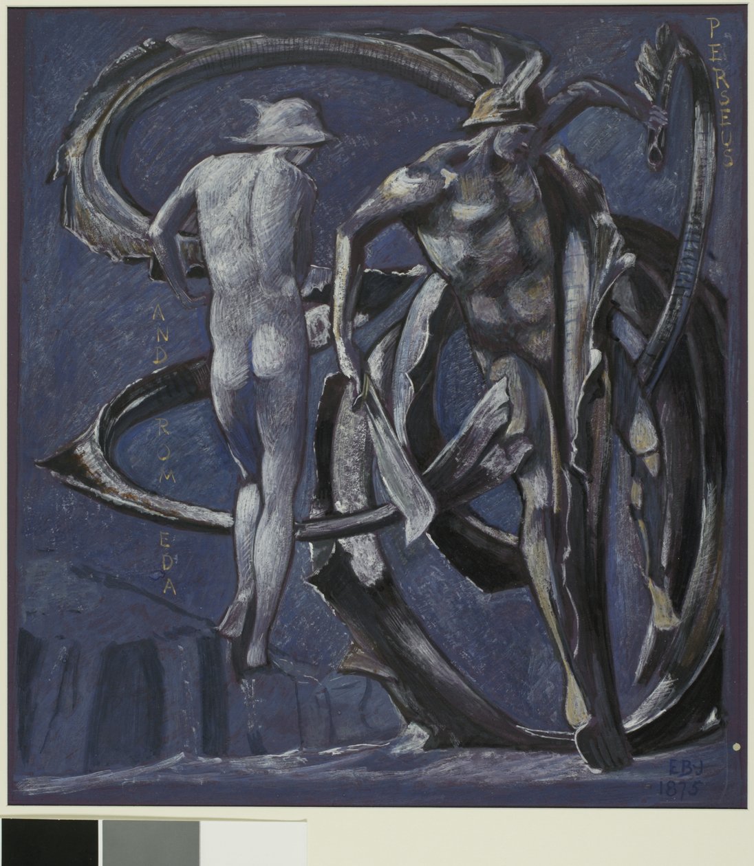 Perseus és Andromeda, tanulmány a Beteljesedett végzethez alkotó: Sir Edward Burne Jones