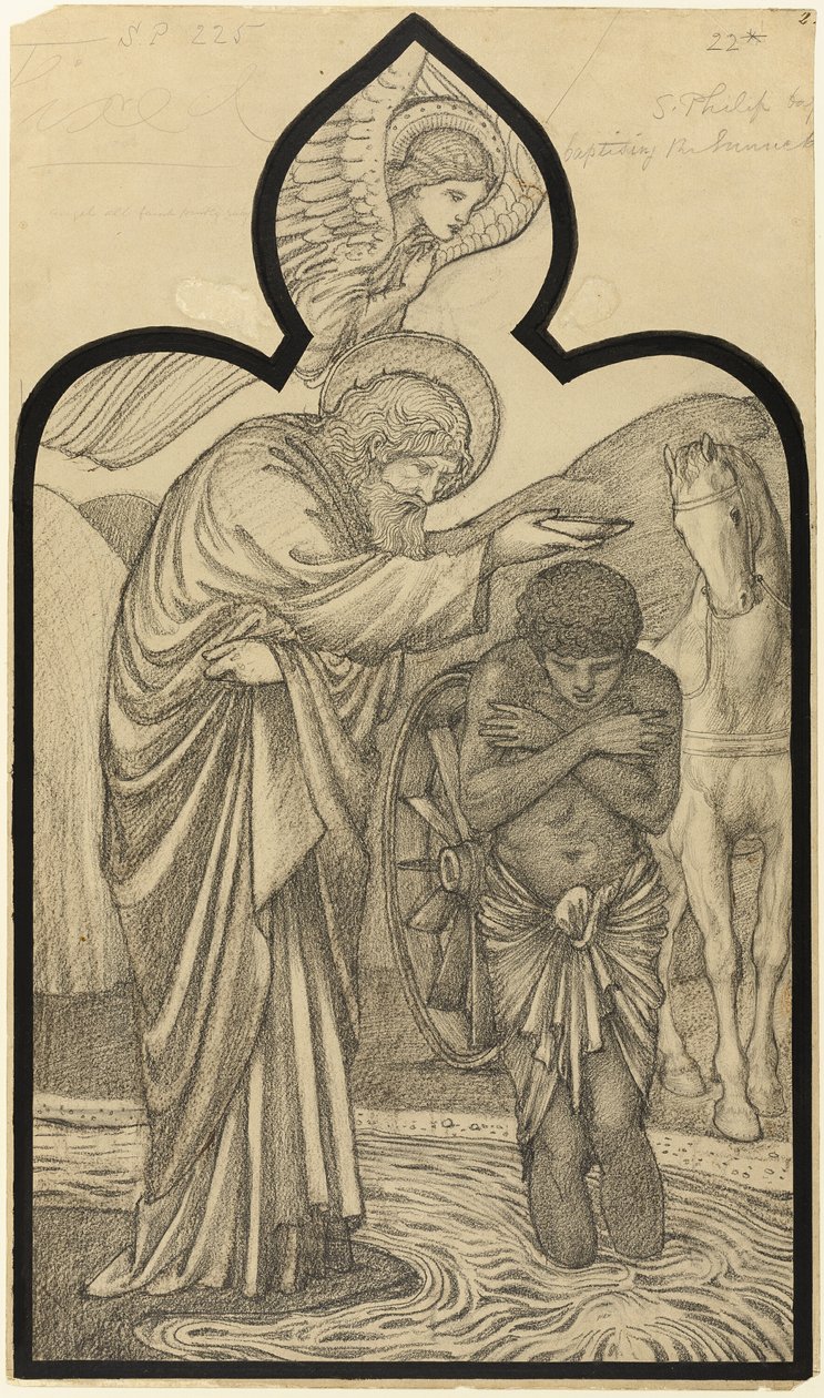 Szent Fülöp megkereszteli az eunuchot alkotó: Sir Edward Burne Jones