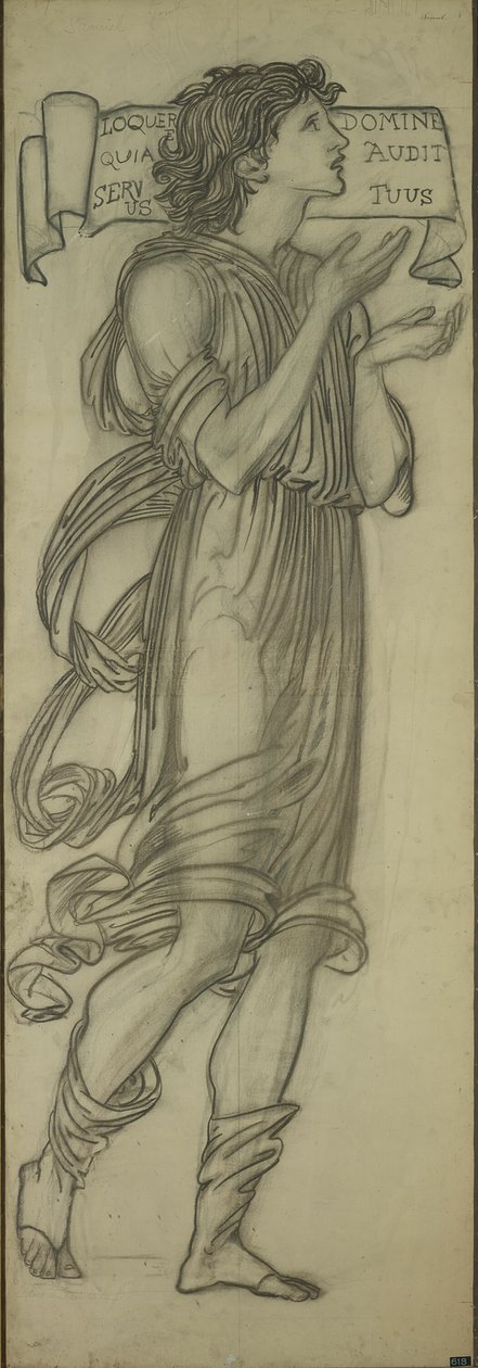 Samuel (rajzfilm a Lady Chapel keleti ablakához) alkotó: Sir Edward Burne Jones