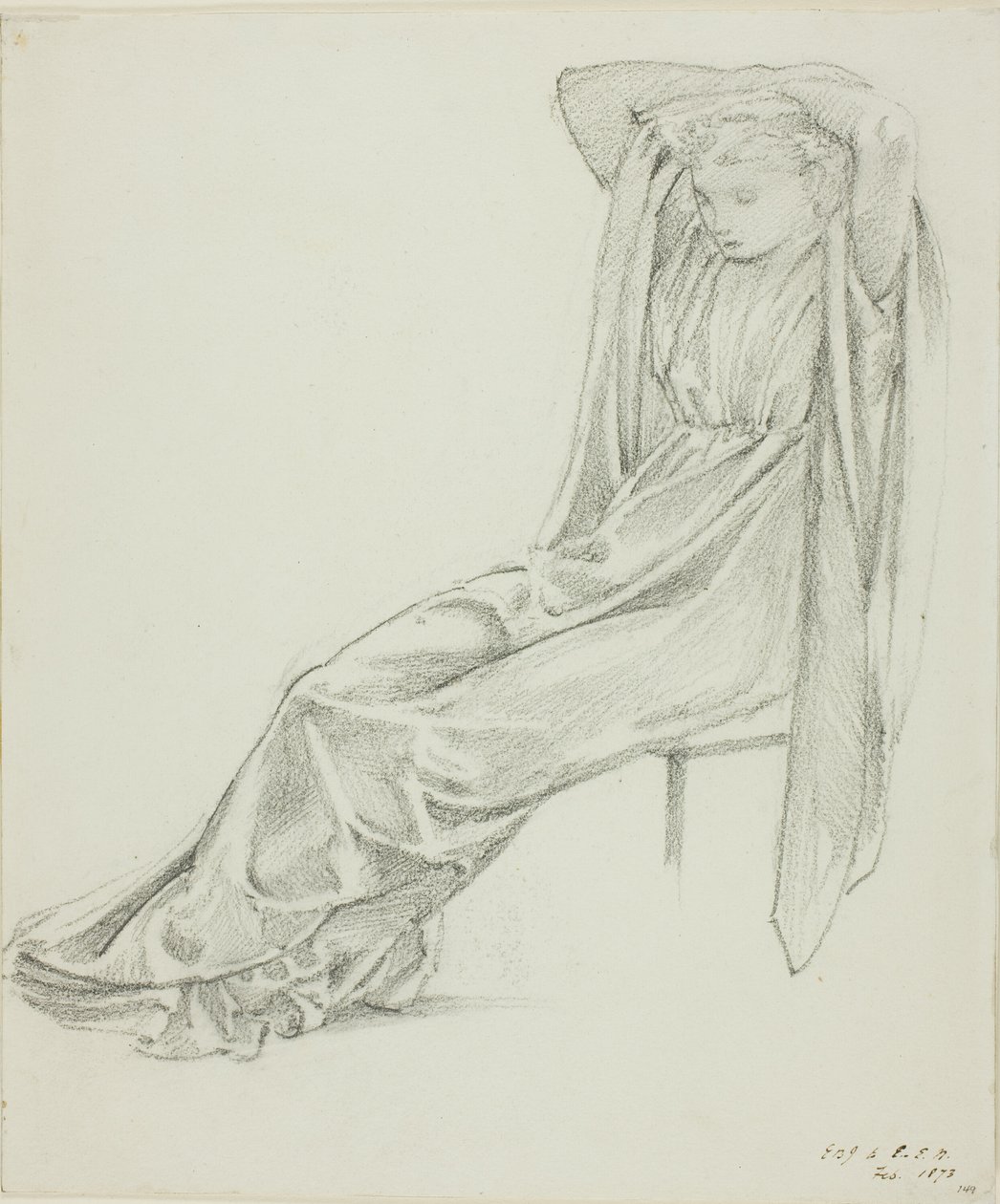 Ülő női alak alkotó: Sir Edward Burne Jones