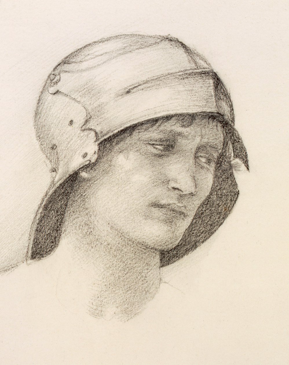 Kalapos nő, vázlatfüzet részlete, 1880-as évek. alkotó: Sir Edward Burne Jones