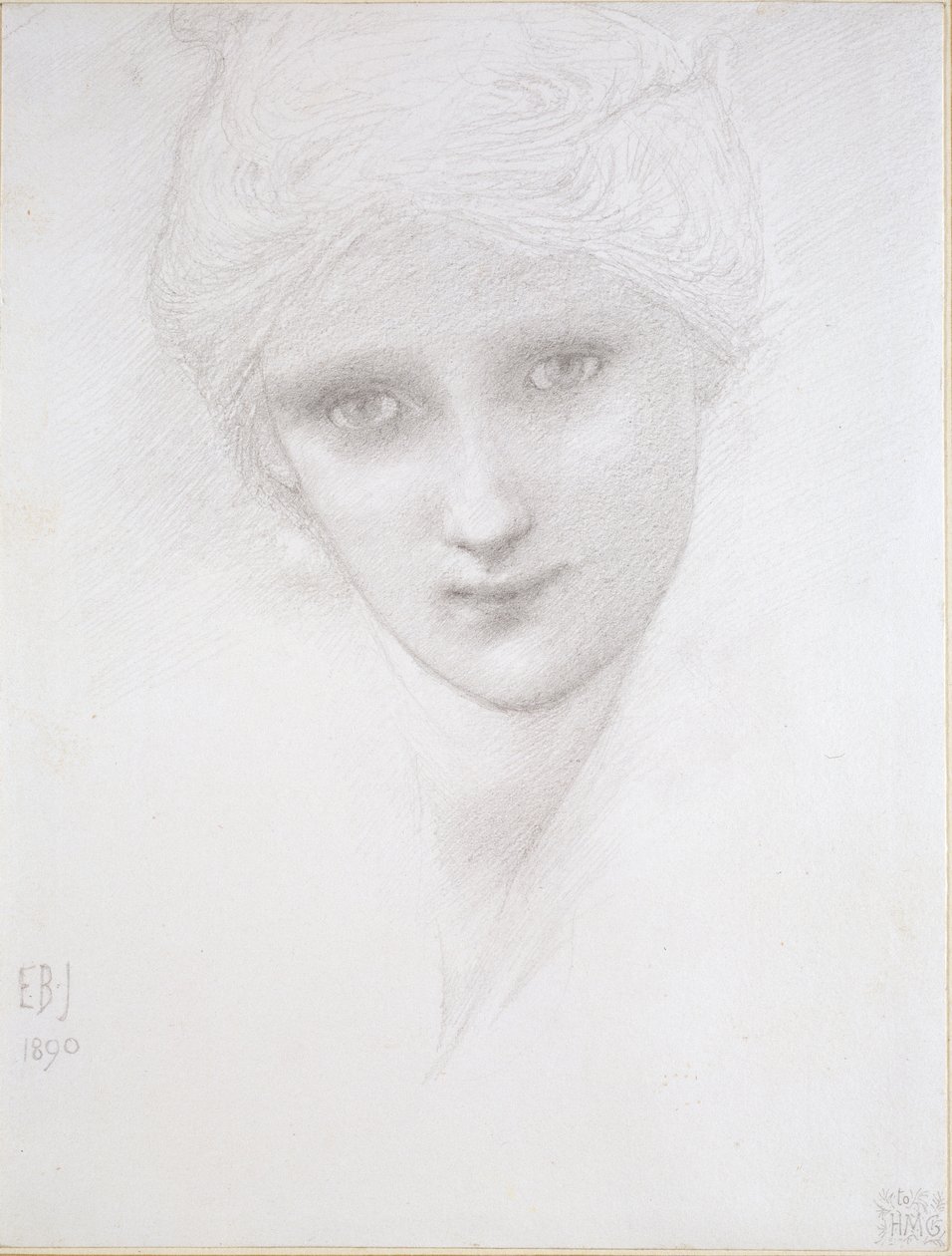 Egy nő feje, 1890 alkotó: Sir Edward Coley Burne Jones