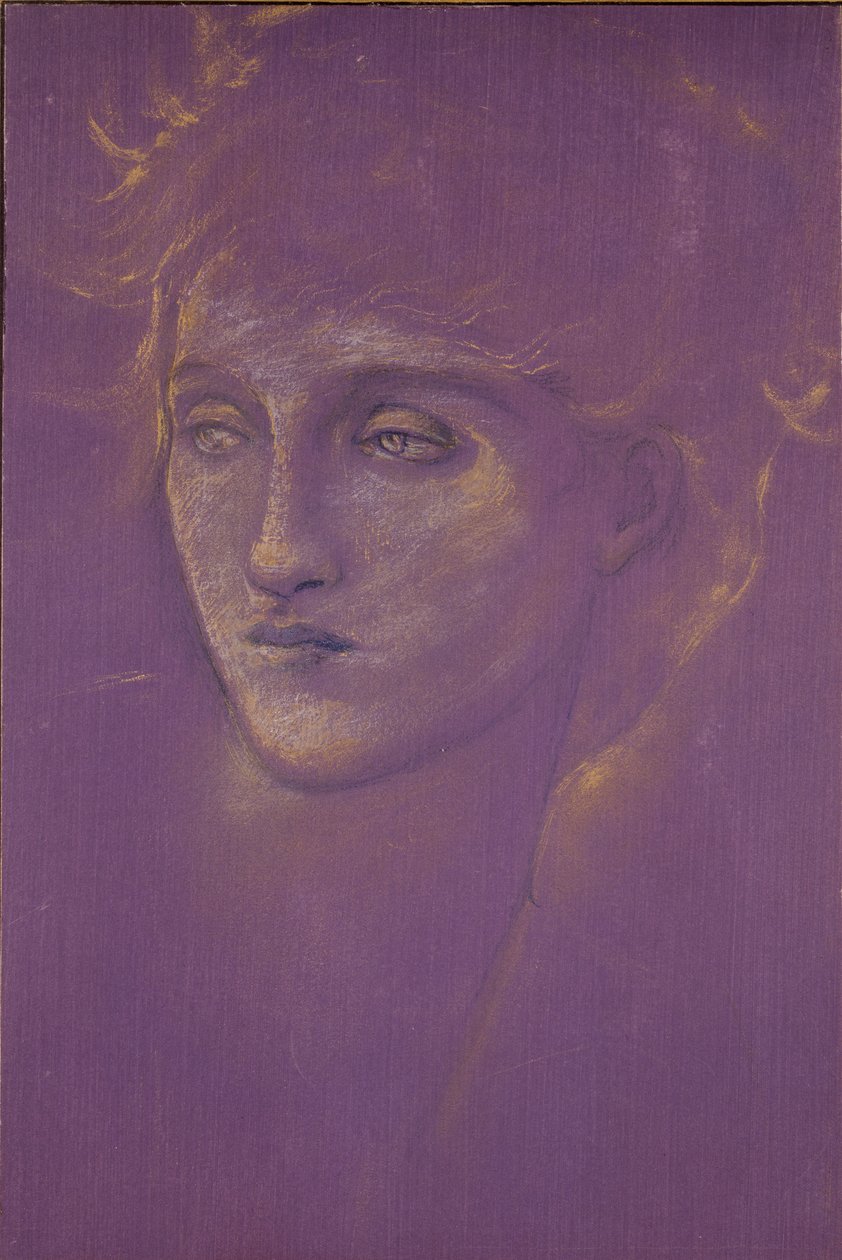 Egy nő feje, 19. század vége alkotó: Sir Edward Coley Burne Jones